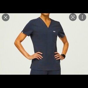 Figs night sky xxs Catarina one pocket scrub top